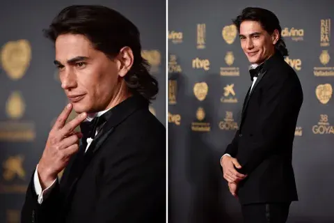 Enzo Vogrincic optó por traje hecho a medida de Loewe. Enzo Vogrincic optó por traje hecho a medida de Loewe.