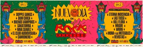 Line up del Festival Nuevo Día. Line up del Festival Nuevo Día.