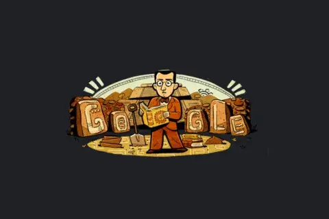 El doodle que homenajea a Alfonso Caso. El doodle que homenajea a Alfonso Caso.