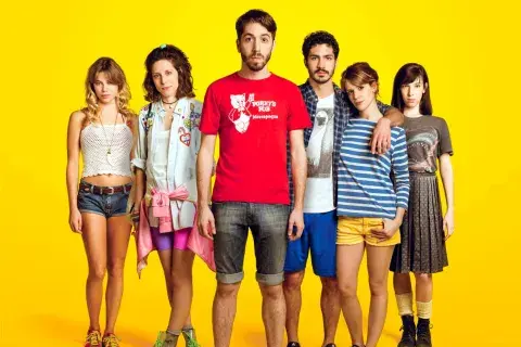 El afiche oficial de Vóley, la peli argentina que está en Netflix. El afiche oficial de Vóley, la peli argentina que está en Netflix.