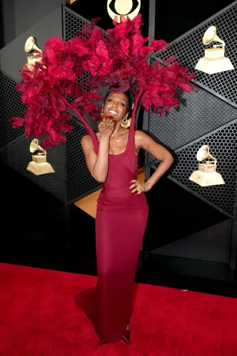 Dawn Richard en la alfombra roja de los Grammy 2024. Dawn Richard en la alfombra roja de los Grammy 2024.