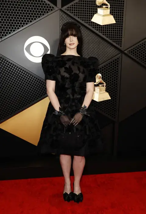 Lana Del Rey en la alfombra roja de los Grammy 2024. Lana Del Rey en la alfombra roja de los Grammy 2024.