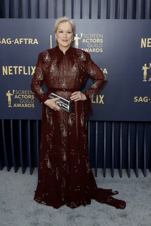 Meryl Streep en la red carpet de los SAG Awards 2024. Meryl Streep en la red carpet de los SAG Awards 2024.