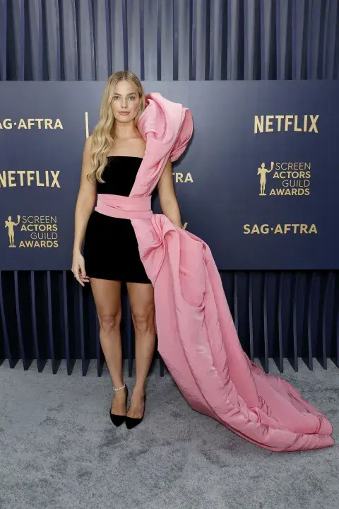 Margot Robbie en la red carpet de los SAG Awards 2024. Margot Robbie en la red carpet de los SAG Awards 2024.