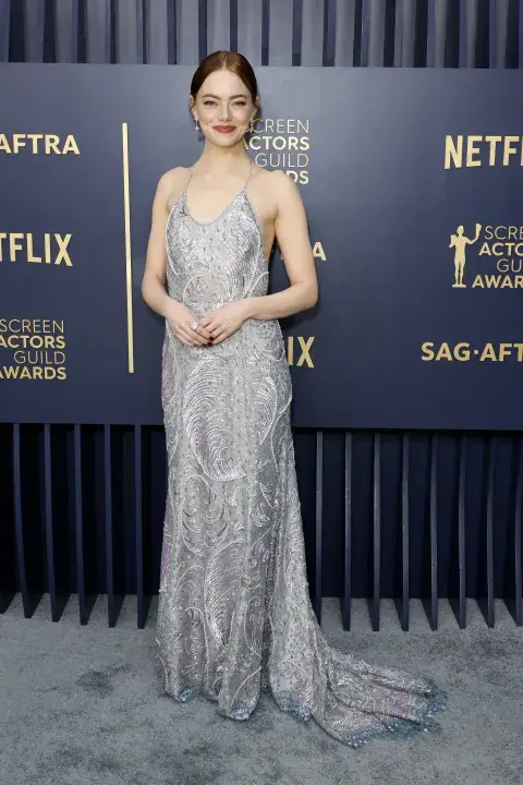 Emma Stone en la red carpet de los SAG Awards 2024. Emma Stone en la red carpet de los SAG Awards 2024.