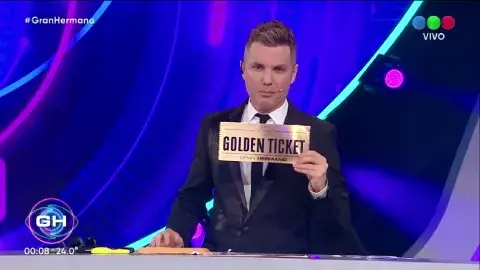 Santiago del Moro anticipó el Golden ticket. Santiago del Moro anticipó el Golden ticket.