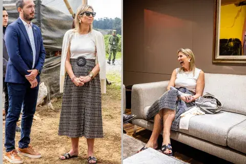 Las verdaderas protagonistas del look fueron las sandalias elegidas Las verdaderas protagonistas del look fueron las sandalias elegidas