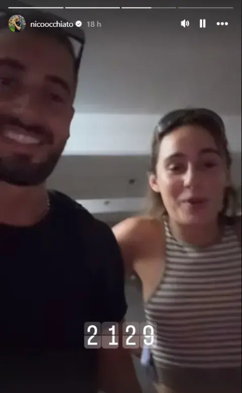 Flor Jazmín Peña y Nico Occhiato saliendo de una reunión en Luzu TV, tras los rumores de crisis. Flor Jazmín Peña y Nico Occhiato saliendo de una reunión en Luzu TV, tras los rumores de crisis.