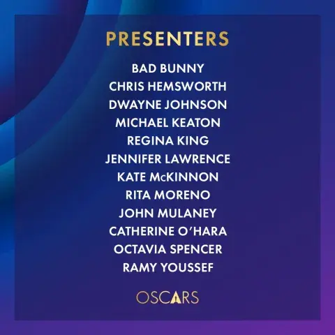 La segunda tanda de presentadores confirmados para los Premios Oscar 2024. La segunda tanda de presentadores confirmados para los Premios Oscar 2024.