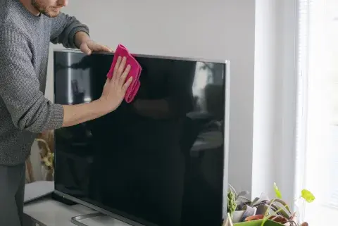 Así podés limpiar la TV sin rayarla. Así podés limpiar la TV sin rayarla.