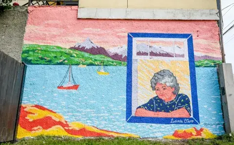 “La ventana de Lucinda", la obra de Ailén Leite, de Río Grande. “La ventana de Lucinda", la obra de Ailén Leite, de Río Grande.