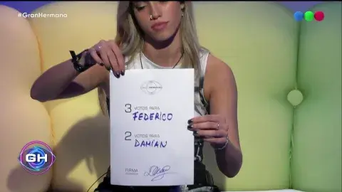 Denisse hizo uso de la nominación espontánea. Denisse hizo uso de la nominación espontánea.