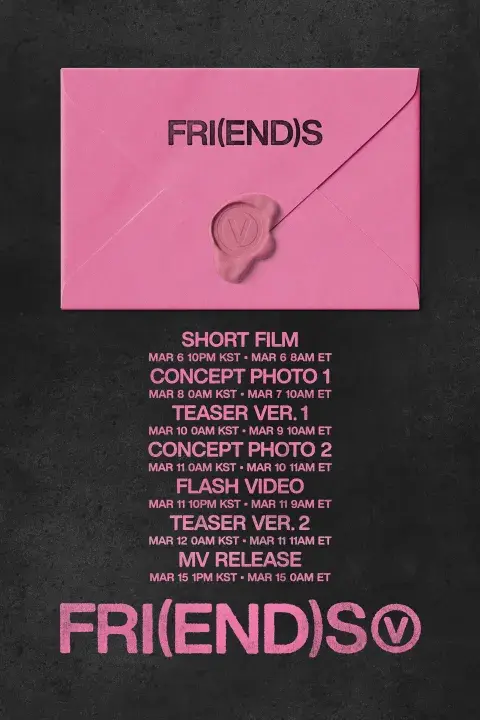 Las fechas con los lanzamientos previos al nuevo tema de V de BTS. Las fechas con los lanzamientos previos al nuevo tema de V de BTS.