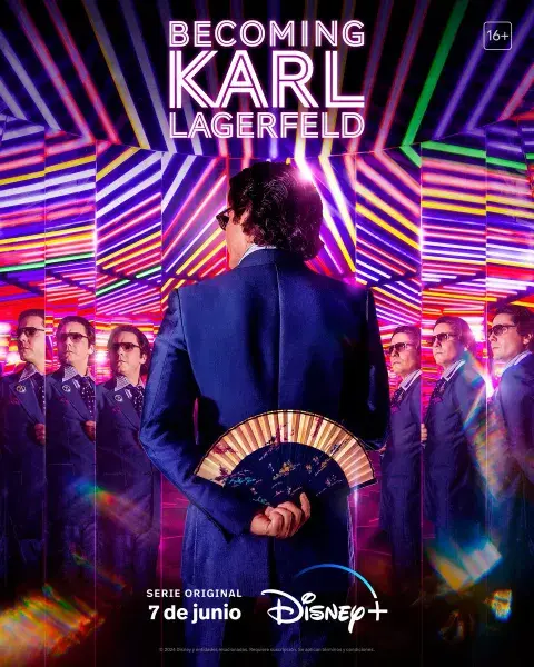 Poster de la serie Becoming Karl Lagerfeld. Poster de la serie Becoming Karl Lagerfeld.