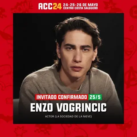 Argentina Comic Con confirmó la visita de Enzo Vogrincic. Argentina Comic Con confirmó la visita de Enzo Vogrincic.