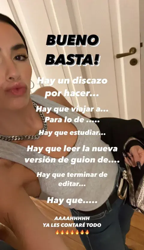 La storie donde Lali Espósito había dado pistas de su nuevo trabajo. La storie donde Lali Espósito había dado pistas de su nuevo trabajo.