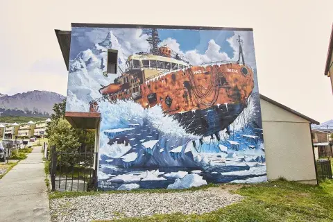 Pas Schaefer como artista invitado de Brasil realiza un homenaje al rompehielos Irizar, buque insignia perteneciente de la Fuerza Naval Antártica. Pas Schaefer como artista invitado de Brasil realiza un homenaje al rompehielos Irizar, buque insignia perteneciente de la Fuerza Naval Antártica.