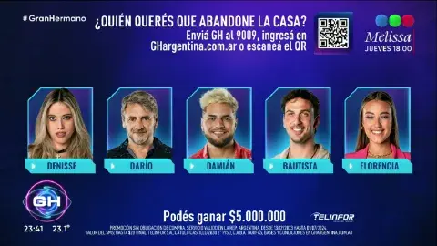 Placa de participantes nominados de Gran Hermano. Placa de participantes nominados de Gran Hermano.