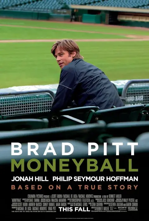 Poster de Moneyball, con Brad Pitt. Poster de Moneyball, con Brad Pitt.