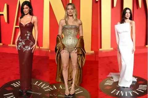Kylie Jenner, Margot Robbie y Emily Ratajkowski Kylie Jenner, Margot Robbie y Emily Ratajkowski