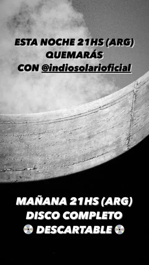 Así anticipaba Wos su nueva canción con el Indio Solari. Así anticipaba Wos su nueva canción con el Indio Solari.