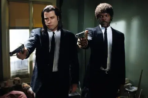 John Travolta y Samuel L. Jackson son dos de los protagonistas de Pulp Fiction. John Travolta y Samuel L. Jackson son dos de los protagonistas de Pulp Fiction.