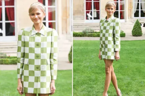 Zendaya lució un vestido de Louis Vuitton que homenajeó la historia de la famosa casa de moda. Zendaya lució un vestido de Louis Vuitton que homenajeó la historia de la famosa casa de moda.