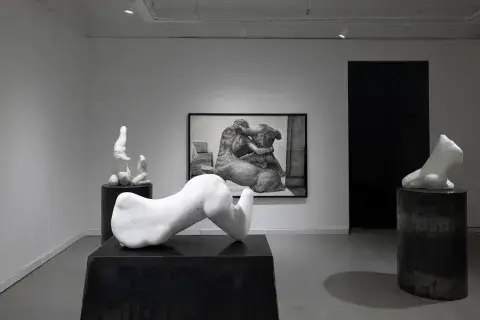 Esculturas y carbonillas crean la constelación de Alexis Minkiewicz en la nueva sala de la Galería Aldo de Sousa Esculturas y carbonillas crean la constelación de Alexis Minkiewicz en la nueva sala de la Galería Aldo de Sousa