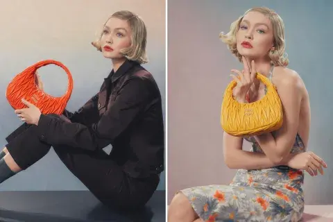 Las fotos de Gigi Hadid para la campaña de Miu Miu. Las fotos de Gigi Hadid para la campaña de Miu Miu.