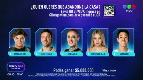 Placa de nominados de Gran Hermano. Placa de nominados de Gran Hermano.