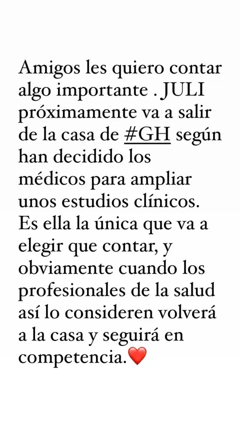 El comunicado de Santiago del Moro. El comunicado de Santiago del Moro.