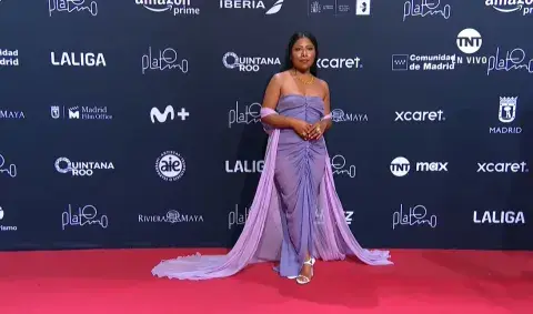 Yalitza Aparicio en la alfombra roja de los Premios Platino 2024. Yalitza Aparicio en la alfombra roja de los Premios Platino 2024.
