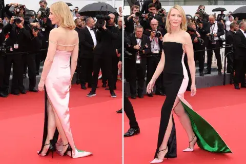 El vestido de Cate Blanchett es de Haider Ackerman para Jean Paul Gaultier. El vestido de Cate Blanchett es de Haider Ackerman para Jean Paul Gaultier.