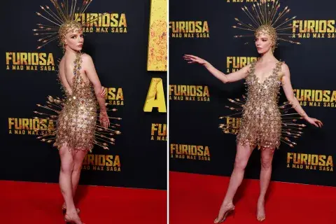 Anya Taylor-Joy homenajeó a su personaje en Mad Max con un vestido vintage. Anya Taylor-Joy homenajeó a su personaje en Mad Max con un vestido vintage.