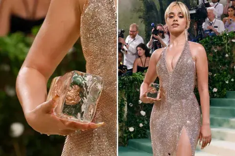 Camila Cabello lleva un bolso customizado de Jane Wade Ice Bag. Camila Cabello lleva un bolso customizado de Jane Wade Ice Bag.