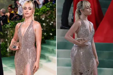 El vestido de Camila Cabello pesaba 8 kilos. El vestido de Camila Cabello pesaba 8 kilos.