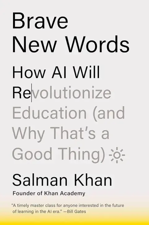 Portada de Brave New Words de Sal Khan. Portada de Brave New Words de Sal Khan.