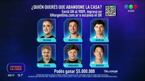 Placa de nominados de Gran Hermano. Placa de nominados de Gran Hermano.