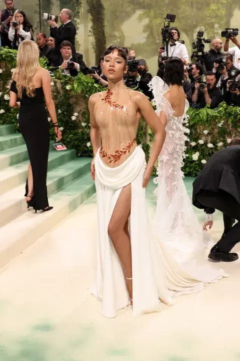 Taylor Russell en la Met Gala, el 6 de mayo de 2024. Taylor Russell en la Met Gala, el 6 de mayo de 2024.
