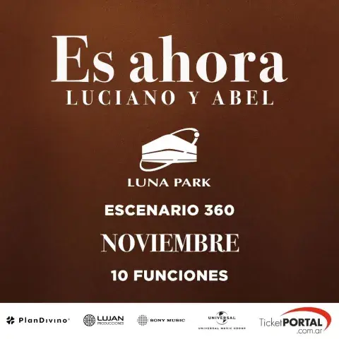 Luciano Pereyra y Abel Pintos lanzan la gira Es Ahora.