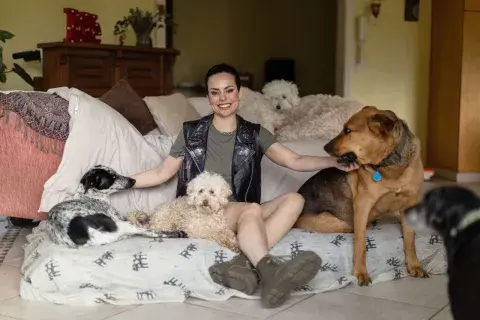 Mika Rescatista de Animales, en el streaming de Telefe. Mika Rescatista de Animales, en el streaming de Telefe.