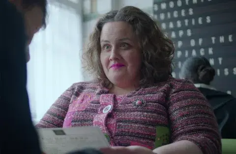 Jessica Gunning como Martha en la serie de Netflix, Bebé reno. Jessica Gunning como Martha en la serie de Netflix, Bebé reno.