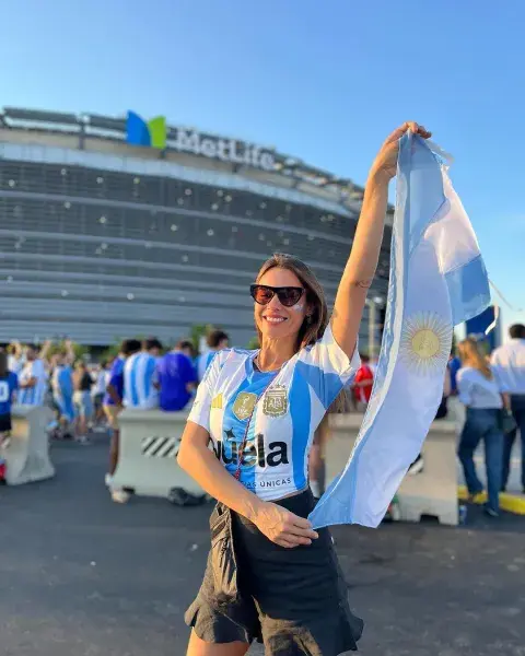 Pampita en la Copa América 2024.