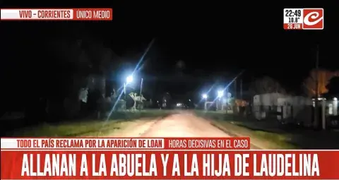 Captura de Crónica TV, caso Loan. Captura de Crónica TV, caso Loan.