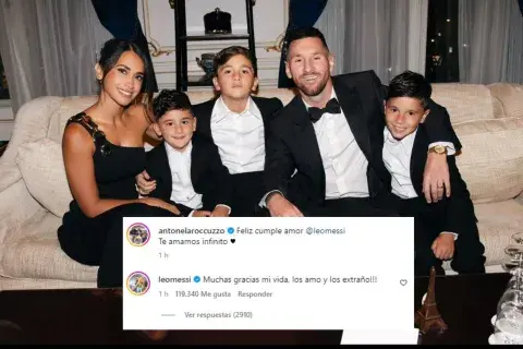El tierno mensaje de Antonela para Lionel Messi en el día de su cumpleaños número 37. El tierno mensaje de Antonela para Lionel Messi en el día de su cumpleaños número 37.