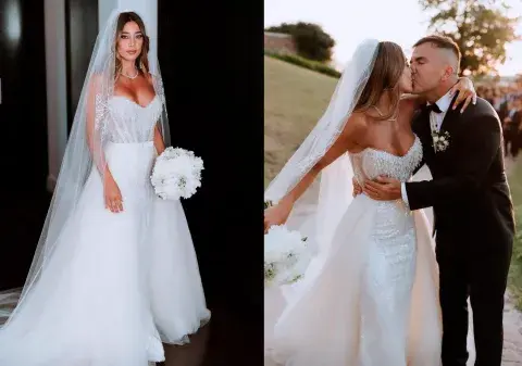 El vestido de casamiento de Sol Pérez. El vestido de casamiento de Sol Pérez.