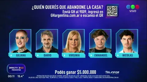 Placa de nominados de Gran Hermano. Placa de nominados de Gran Hermano.