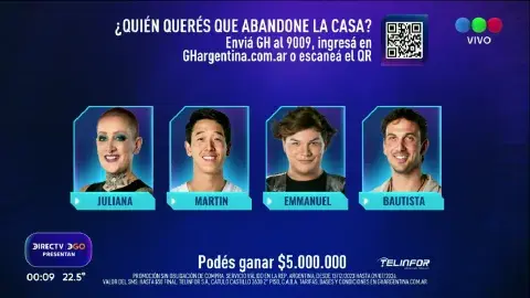 Placa final de nominados de Gran Hermano. Placa final de nominados de Gran Hermano.