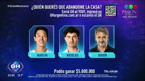 Placa de nominados de Gran Hermano. Placa de nominados de Gran Hermano.