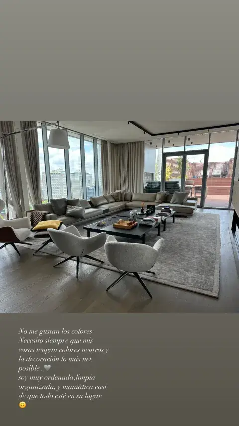 El interior de la casa de Wanda Nara en Milán. El interior de la casa de Wanda Nara en Milán.